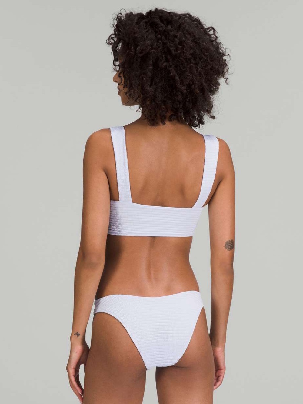Lululemon Smocked Bikini Swimsuit 2 PC Set Pastel Blue Size 10 Medium NWT - Picture 2 of 11